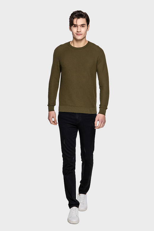 callisto基本款长袖棉毛衣 SPKNW001GR 商品图2