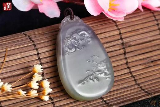 和田玉烟紫【祥龙瑞兆】吊坠 配精美编织挂绳 商品图2
