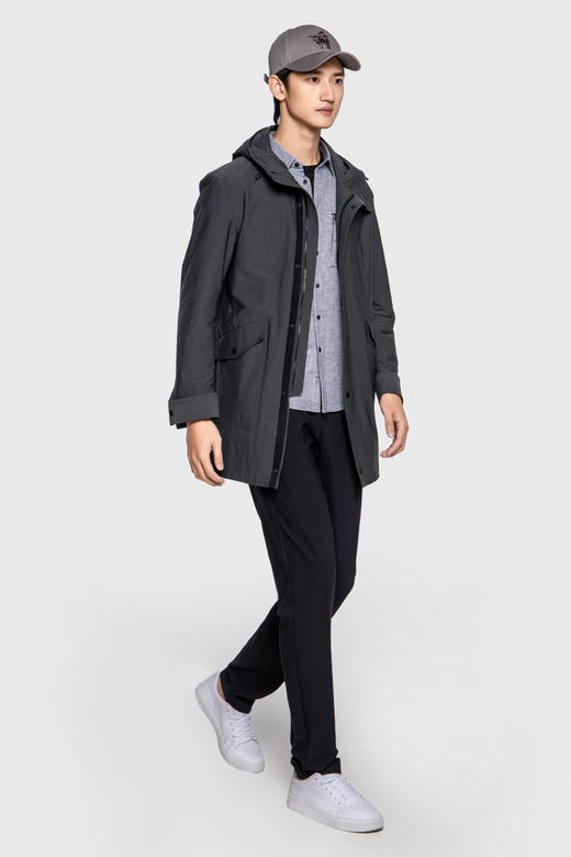 callisto深苍灰一手长防水风衣 SPFES025DG 商品图1