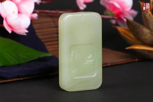 和田玉翠青【仙鹤】吊坠 配精美编织挂绳 赠证书 商品图2