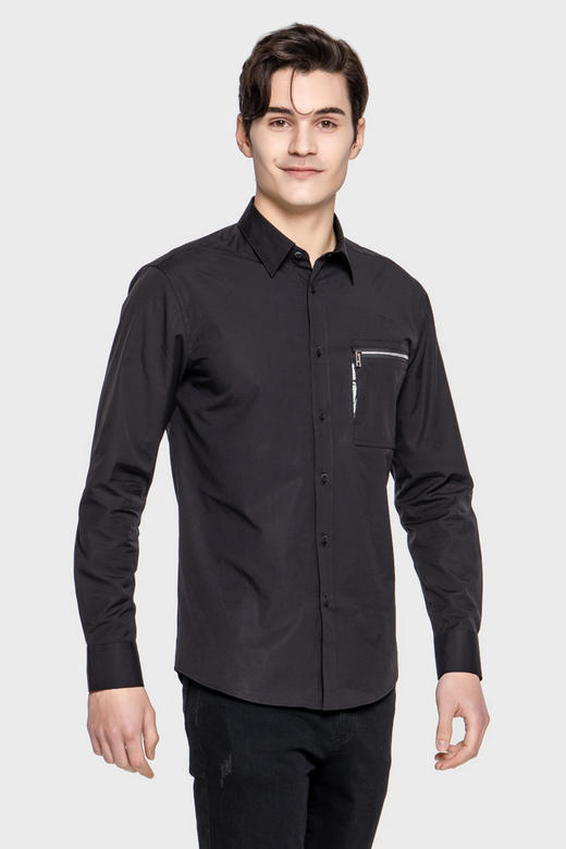 callisto棉混面料衬衫 SPCSL105BK 商品图0