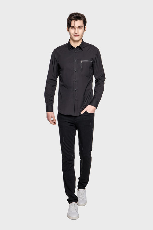 callisto棉混面料衬衫 SPCSL105BK 商品图2