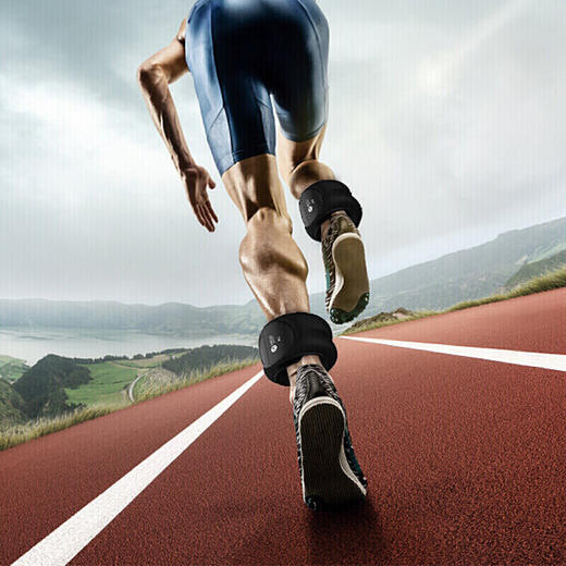 米客 沙袋绑腿隐形负重训练手腕跑步运动中小型健身器材装备一对2KG 炫酷黑 MK1309-02-2KG 商品图3