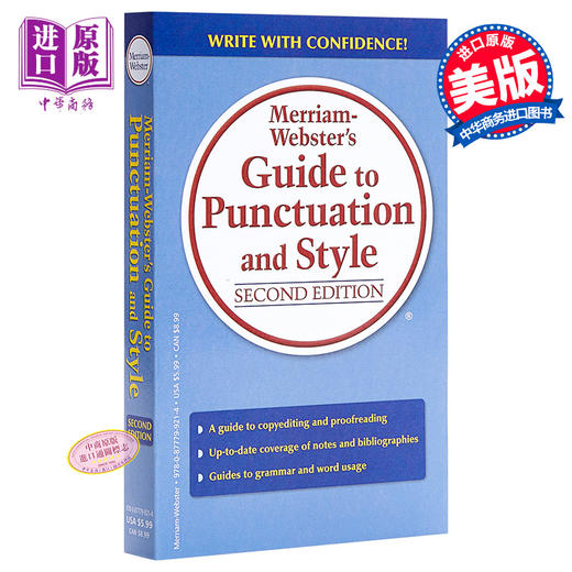 【中商原版】英文原版Guide to Punctuation and Style 韦氏英语指南 标点符号和风格指南  写作指南 商品图0
