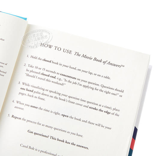【中商原版】答案之书（电影版）英文原版 The Movie Book of Answers 商品图3