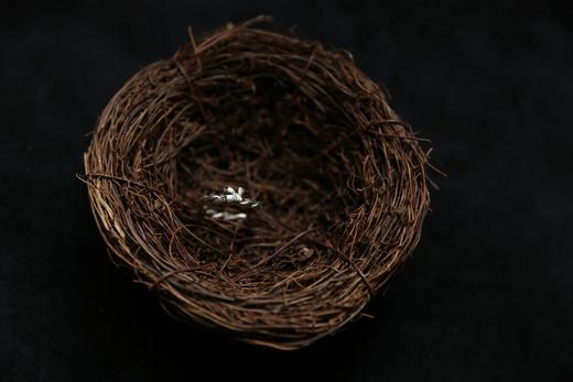 CHEZ BOQUE 庭园的馈赠系列原创手工925银戒指《藤堇1号》 商品图5