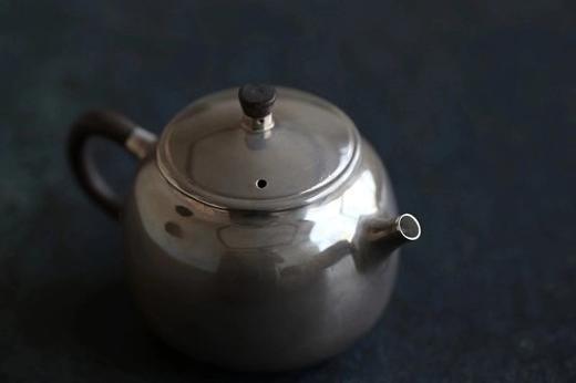 「茶器」银壶 玉环（光面） 商品图0
