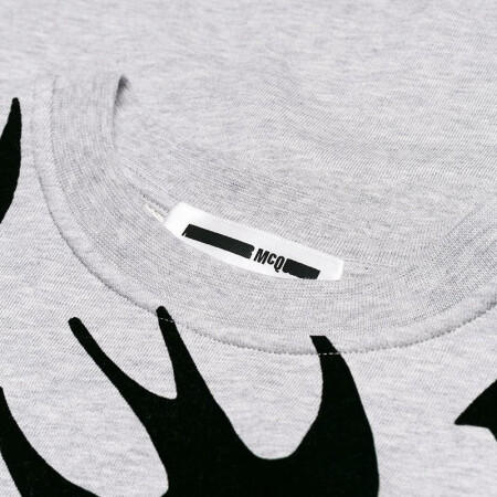 MCQ 麦昆 女装 经典款棉质绒面飞燕徽标卫衣式女士连衣裙 灰色 379194 RLT87 1225 商品图3