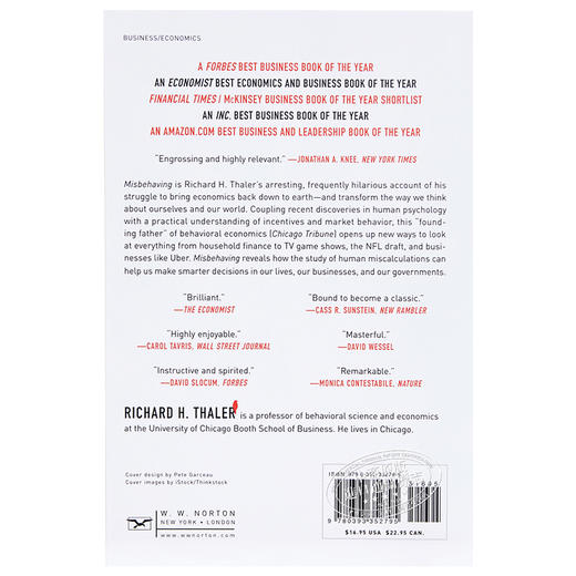 预售 错误的行为:解读行为经济学 英文原版 Misbehaving 理查德 泰勒 Richard H. Thaler 2017年诺贝尔经济学奖得主 商品图1