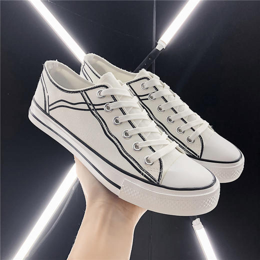 兜川春季男士帆布鞋男鞋港风潮学生鞋时尚休闲鞋 商品图6