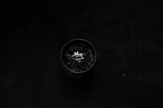 CHEZ BOQUE 庭园的馈赠系列原创手工925银戒指《藤堇2号》 商品图6