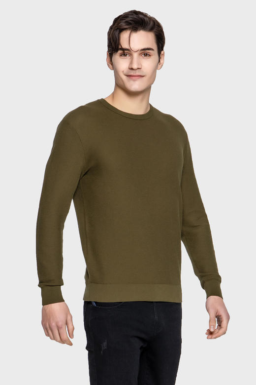 callisto基本款长袖棉毛衣 SPKNW001GR 商品图0