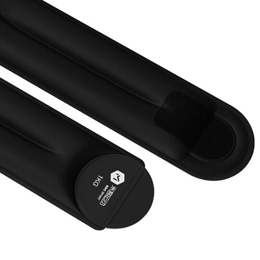 米客 沙袋绑腿隐形负重训练手腕跑步运动中小型健身器材装备一对2KG 炫酷黑 MK1309-02-2KG 商品图1