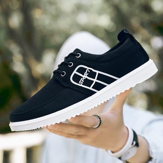春季男鞋子男士休闲防滑板鞋帆布鞋男鞋跑步运动鞋韩版潮鞋 商品图7
