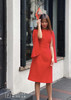 AtelierMissLu /Elizabeth-红色水袖飘带连身裙 商品缩略图1