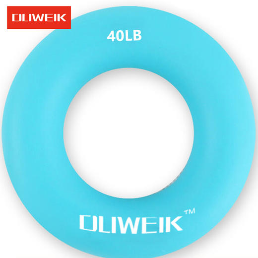 杜威克 握力圈男士专业练手力女士握力器橡胶圈康复训练手指健身器 圆形蓝色40磅 商品图0