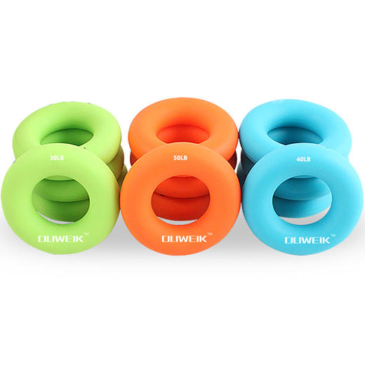 杜威克 握力圈男士专业练手力女士握力器橡胶圈康复训练手指健身器 圆形蓝色40磅 商品图3