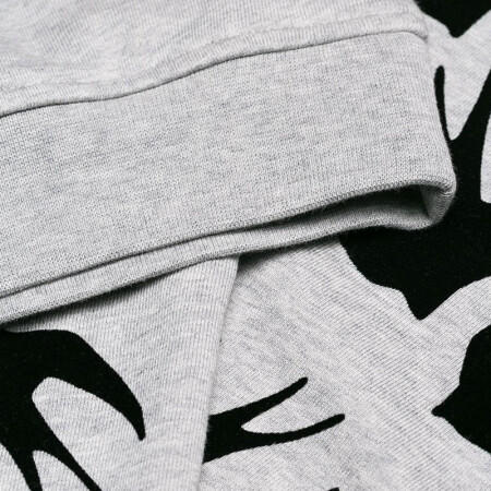 MCQ 麦昆 女装 经典款棉质绒面飞燕徽标卫衣式女士连衣裙 灰色 379194 RLT87 1225 商品图5