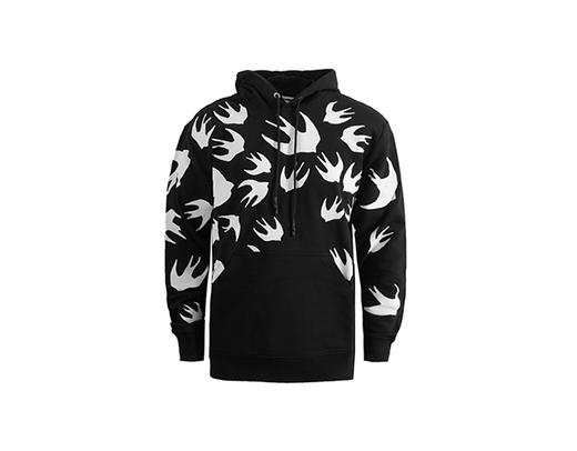 MCQ 麦昆卫衣 燕子印花休闲帽衫 黑色 545412 RLT72 1000 商品图0