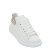 【二】ALEXANDER MCQUEEN 亚历山大麦昆 女士小牛皮系带香槟金尾大廓形休闲运动鞋 白色 553770 WHFBU 9053 商品缩略图1