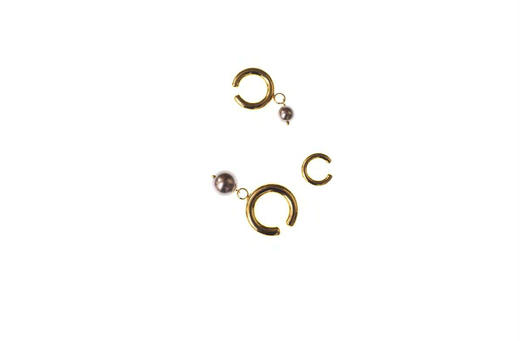 Chabaux Strong Enough 系列“黑珍珠”耳夹（大号/小号） 商品图5