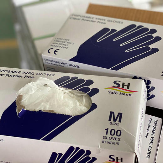 出口转内销pvc一次性食品级手套整箱十盒1000支顺丰包邮