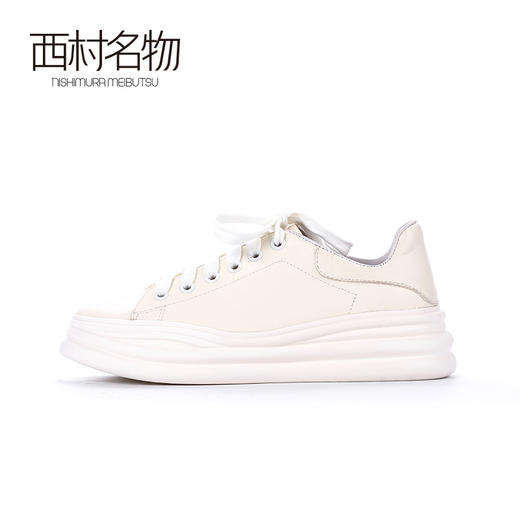 西村名物2020春新品柔性云朵底厚底滑板鞋女鞋小白鞋X20AM18301 商品图2