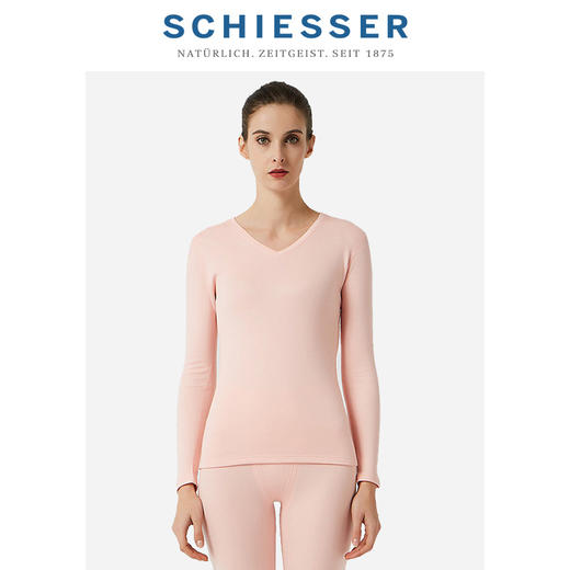 【阿米诺3.5X】SCHIESSER/舒雅女士V领阿米诺3.5X保暖内衣套装30/16143W 商品图1