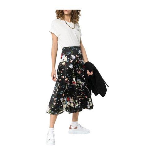 【二】ALEXANDER MCQUEEN 亚历山大麦昆 女士小牛皮系带香槟金尾大廓形休闲运动鞋 白色 553770 WHFBU 9053 商品图4