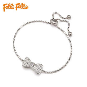 芙丽芙丽/Folli Follie甜美蝴蝶结学生送礼女手链手镯3B15S055