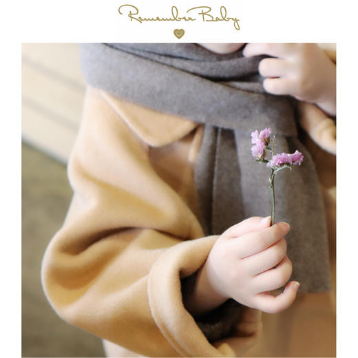 「现货」冬日温暖 | 康赛妮100%山羊绒制巧克力色围巾 商品图0