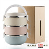 手提不锈钢保温饭盒 分格双层三层日本便当盒学生餐盒居家日用保温桶 商品缩略图3