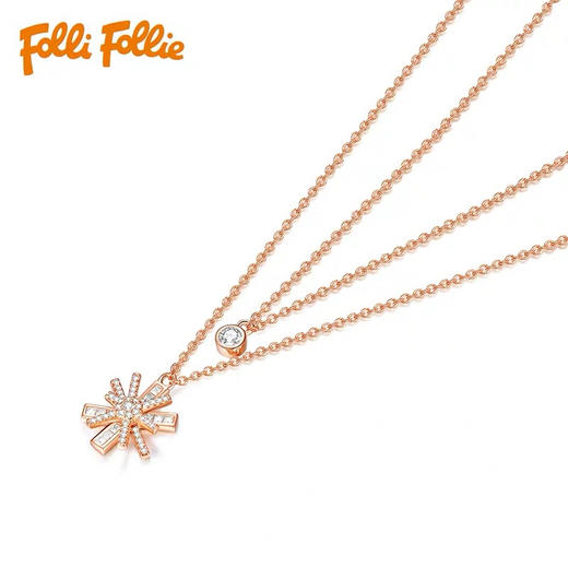 芙丽芙丽/Folli Follie轻奢时尚星芒造型闺蜜项链双层链 商品图2