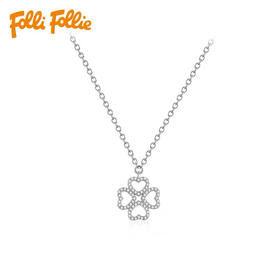 芙丽芙丽/Folli Follie幸运四叶草时尚简约项链女士锁骨链3N17S056