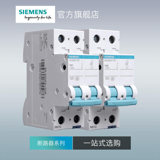 西门子绿色断路器2P40~63a总开关 一站式选购 商品图2