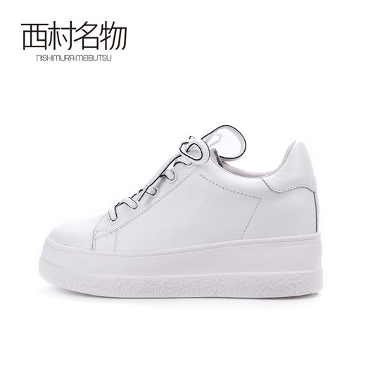 西村名物2020春季新品潮流街头荧光绿厚底小白鞋女-X20AM16521 商品图1
