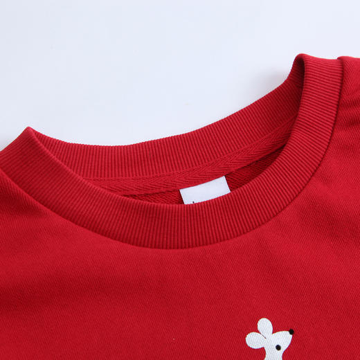 堡狮龙19秋季新款植绒字母老鼠印花长袖女士卫衣520324050 商品图2