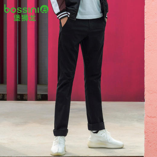 堡狮龙修身男士休闲西裤长裤男裤子男秋冬3111041A1 商品图1