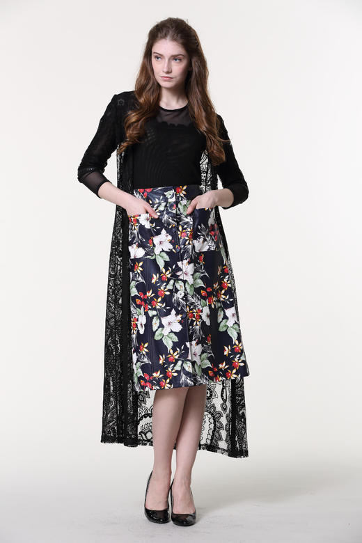 = 1D7811--风衣外套--《梵高的花园》 商品图1