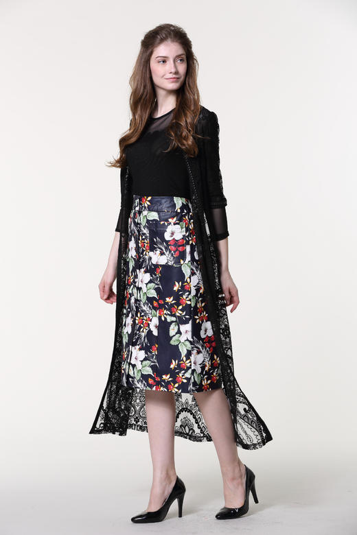 = 1D7811--风衣外套--《梵高的花园》 商品图0