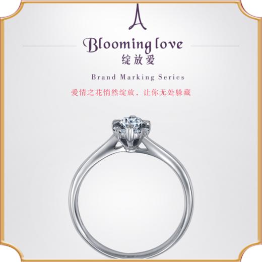 埃菲尔印记婚戒18K金钻石戒指1克拉求结婚戒指正品绽放爱Ⅱ 商品图0