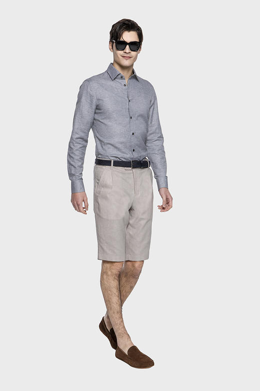 callisto苍灰色小方领衬衫 SPSTL045GR 商品图2