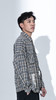DEC P95092515新款潮流时尚格子多袋上衣百搭基础款衬衫 商品缩略图1
