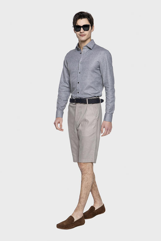 callisto苍灰色小方领衬衫 SPSTL045GR 商品图3