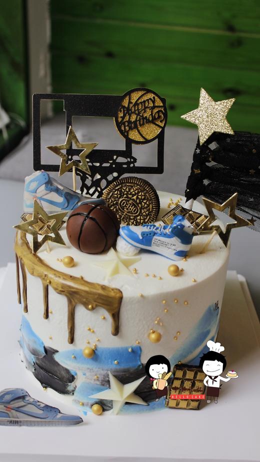 奶油蛋糕 下单前请仔细阅读商品详情 运动篮球 球鞋如需增加或者修改文字 请下单备注 商品图1