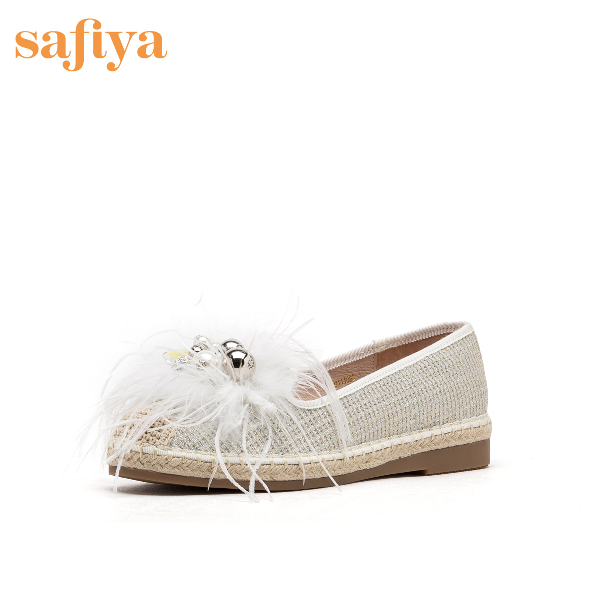 商场同款 | safiya 索菲娅春季毛毛渔夫鞋2019春SF93111093