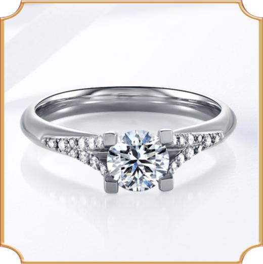 埃菲尔印记婚戒 18K白金钻石戒指求结婚戒指正品遇见爱Ⅱ 商品图1