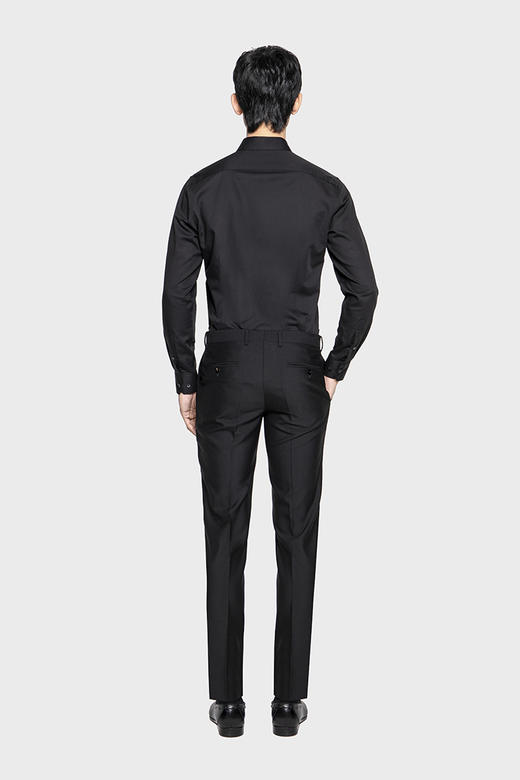 callisto黑色棉混纺衬衫SPSTL092BK 商品图2