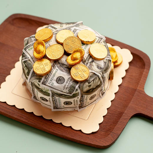 美钞金币蛋糕