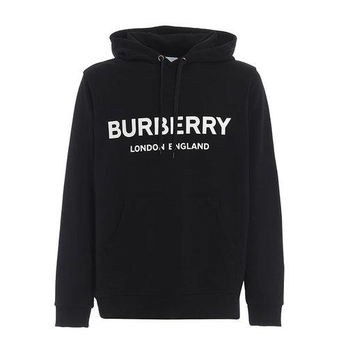 【二】BURBERRY 巴宝莉 男士棉质字母徽标印花棉质连帽卫衣 黑色 8009509 A1189 商品图0